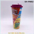 680ml Plastic Water Mug with Plastic Straw (SH-PM02)